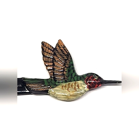 No Brand Other - Vintage Hand Painted Hummingbird Letter Opener Laquered